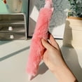 thumbnail image 6 of Pink Oversized Fluffy Ballpoint Pen with Soft Villi Exterior, 1.0mm Tip for Effortless Writing, Cute Stationery for Gift and Use, 6 of 7