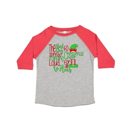 

Inktastic The Best Way to Spread Christmas Cheer is Singing Loud Gift Toddler Boy or Toddler Girl T-Shirt