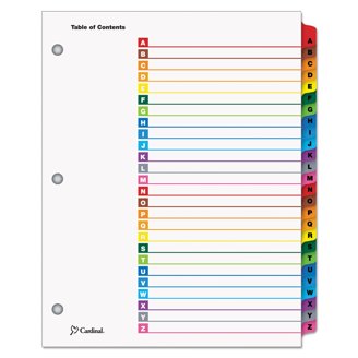 Cardinal Expanding Pocket Poly Divider - 5-Tab, Multi-Color Set (3 Pack) For Binders And Organizers