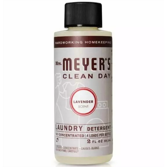 Mrs Meyers Laundry Detergent 4X Concentrated Lavender Scent - 2 Oz - Pack Of 3