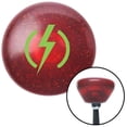 thumbnail image 1 of American Shifter  Green Bolt Red Retro Metal Flake Shift Knob with M16 x 1.5 Insert Shifter Auto Brody, 1 of 1