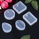 thumbnail image 4 of 20 piezas de silicona DIY llavero colgante molde de silicona cristal epoxi molde con agujero, 4 of 5
