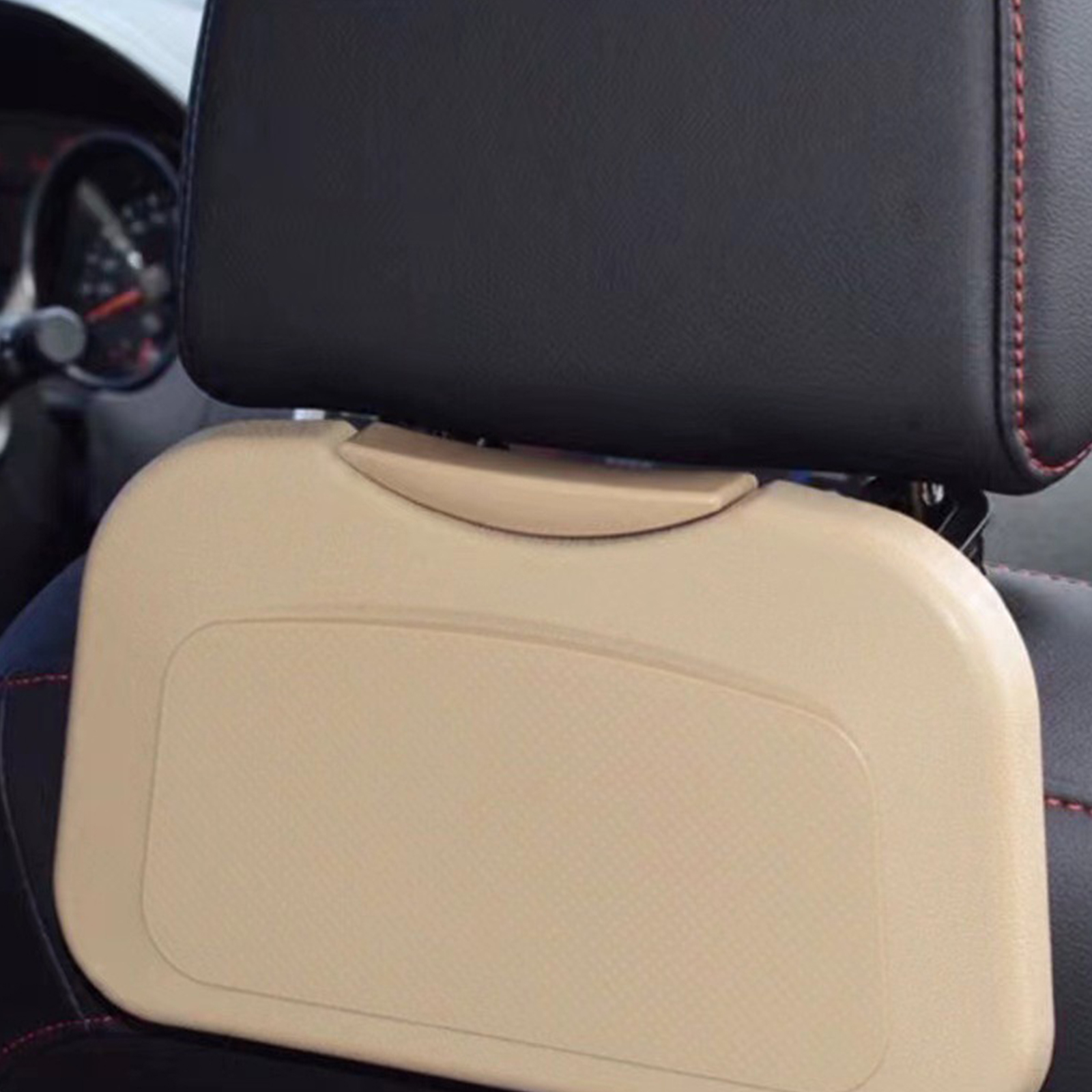 Foldable Back Tray With Cup Holders & Portable Travel Tray for Office Work, Commuting, Road Trips