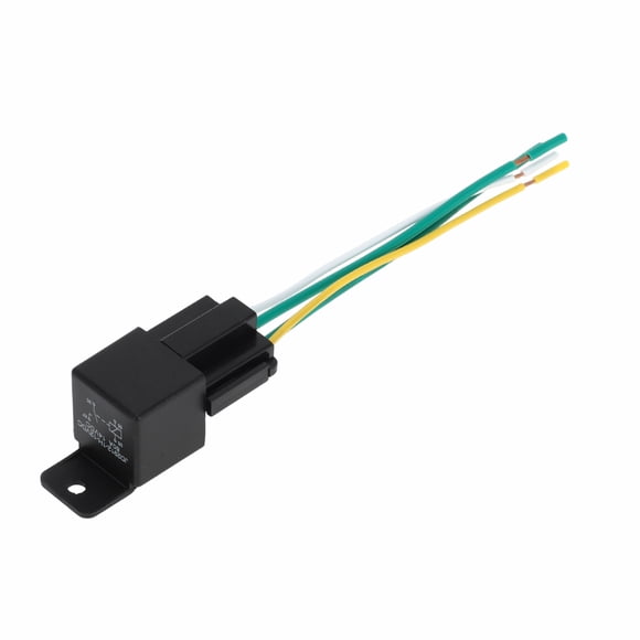 Unique Bargains 4 Pins 12V 80A Auto Relay with Plastic Hanging Hole with Harness Socket Waterproof Car Relay 1 Pc