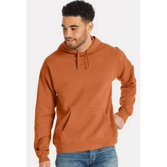 GDH450 Hanes Unisex Comfortwash Garment Dyed Fleece Hoodie Clay L