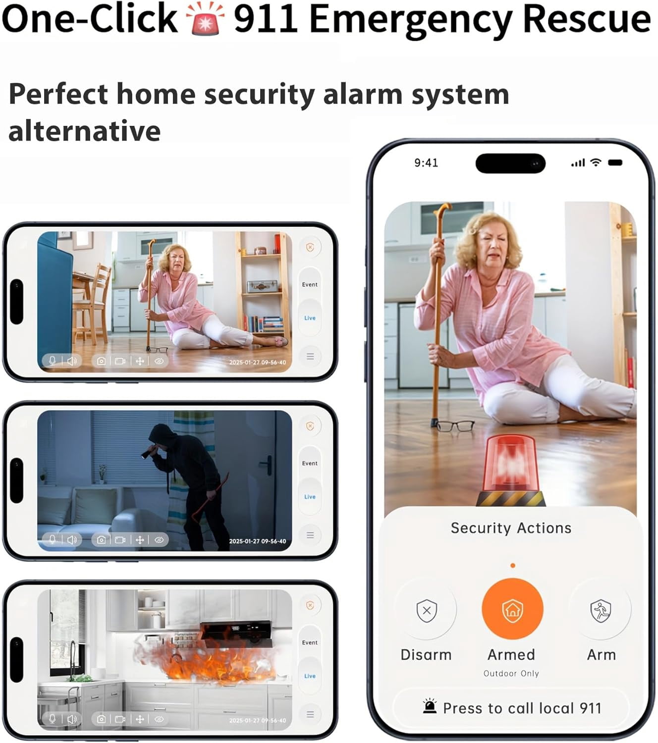 2K Cameras for Home Security, 2.4/5GHz Wi-Fi 6 Indoor Camera for Dog/Pet/Nanny/Baby, AI Text Recognition, Smart Search, Color Night Vision, 2 Way Talk, Human Detection(2 Pack)