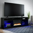thumbnail image 4 of Luna Fireplace TV Stand for TVs up to 75", Black Oak, 4 of 9