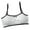 White, variant on Girls Sports Bra Kids Girls Color Block Wire Free Soft Stretchy Training Bras Breathable Bralettes with Bow Girls Sports Bras Black 6 Years-15 Years