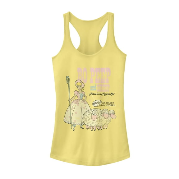 Junior's Toy Story Bo Peep Select Stores Racerback Tank Top Banana Small