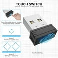 thumbnail image 4 of USB Mouse Jiggler Indetectable Mouse Mover AutomáTico Computer Mouse Mover Jiggler con Adaptador USB C, Negro, 4 of 5