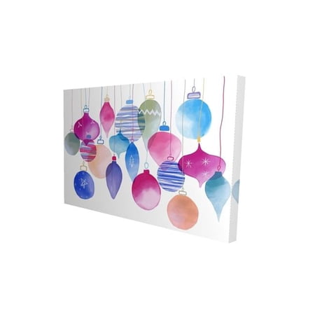 Begin Home Decor 2080-2436-HO7-1 24 x 36 in. Magic Holidays Blue Canvas - Living Room Decor Wall Art