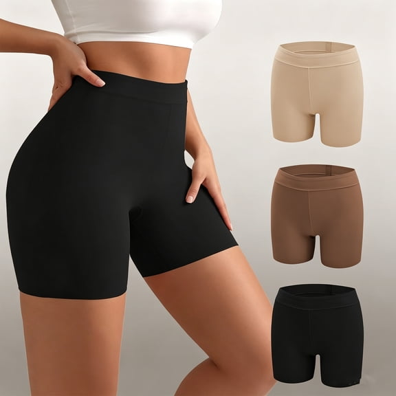 Resicozy Womens Shapewear Short Tummy Control Boyshorts Slip Shorts Shaping Underwear Coffee 2XL