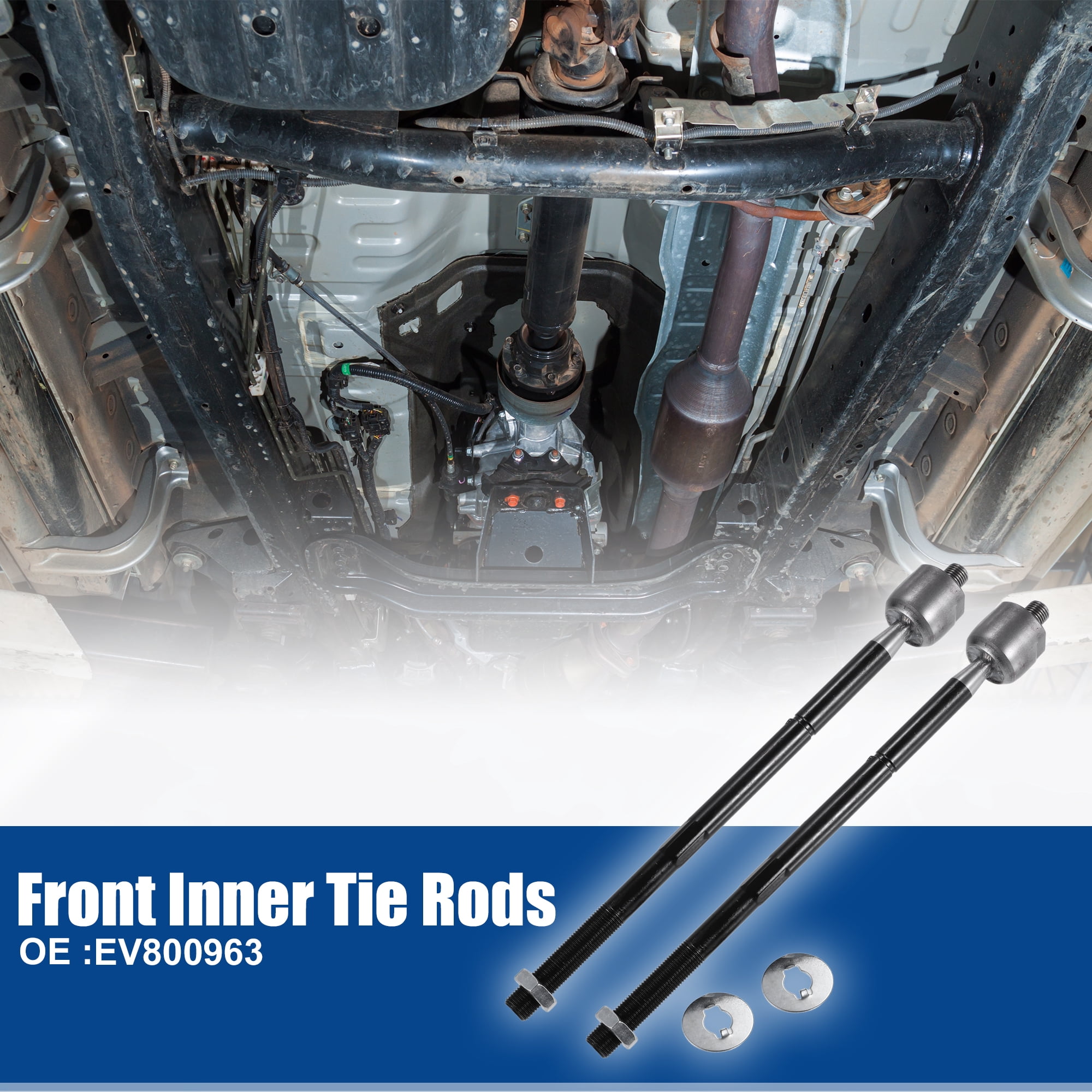 2 Pcs Front Inner Tie Rods Fit for Chrysler 300 2011 - 2014 for Dodge Challenger 2011 - 2014 Black