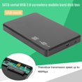 thumbnail image 2 of Caja de disco duro de 2,5 pulgadas Caja de SSD de disco duro externo sin herramientas SATA USB2.0 Hugtrwg Para estrenar, 2 of 9