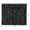 thumbnail image 5 of Halloween Spider Webs Shower Curtain 84"x72" ,Bathroom Decorative Shower Curtains Set with 12 Hooks,Modern Waterproof Washable Shower Curtain, 5 of 6