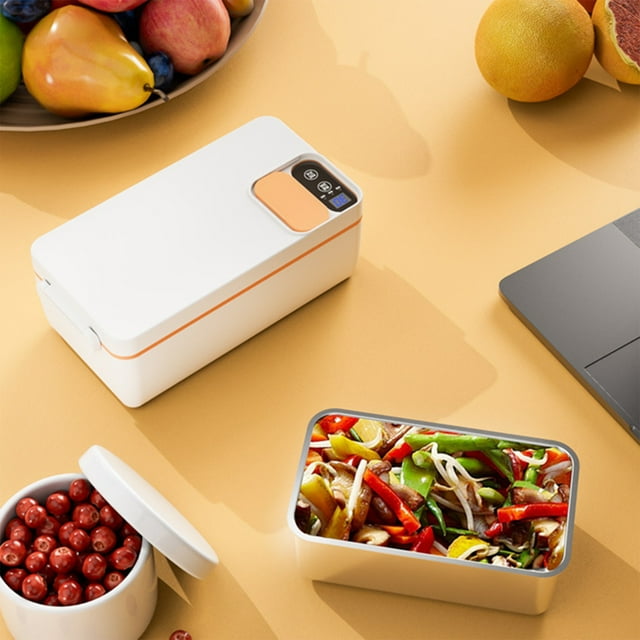 EGNMCR Kitchen Gadgets Home & Kitchen Kitchen Supplies Charging Hot Rice Box Bento Box Stainless Steel Detachable Inner Container Outdoor Camping Insulated Lunch Box Heated lunch boxs