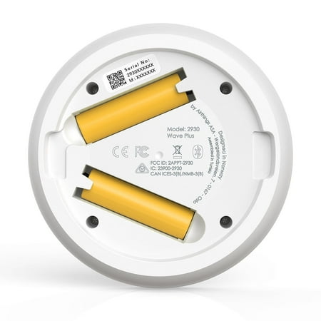Airthings - Wave  Plus Smart Indoor Air Quality Monitor with Radon Detection - Matte White