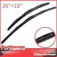 thumbnail image 2 of ASFITOYOU- Autoparts 26" & 18" Front Windshield Wiper Blades (Set of 2) left & Right, 2 of 6