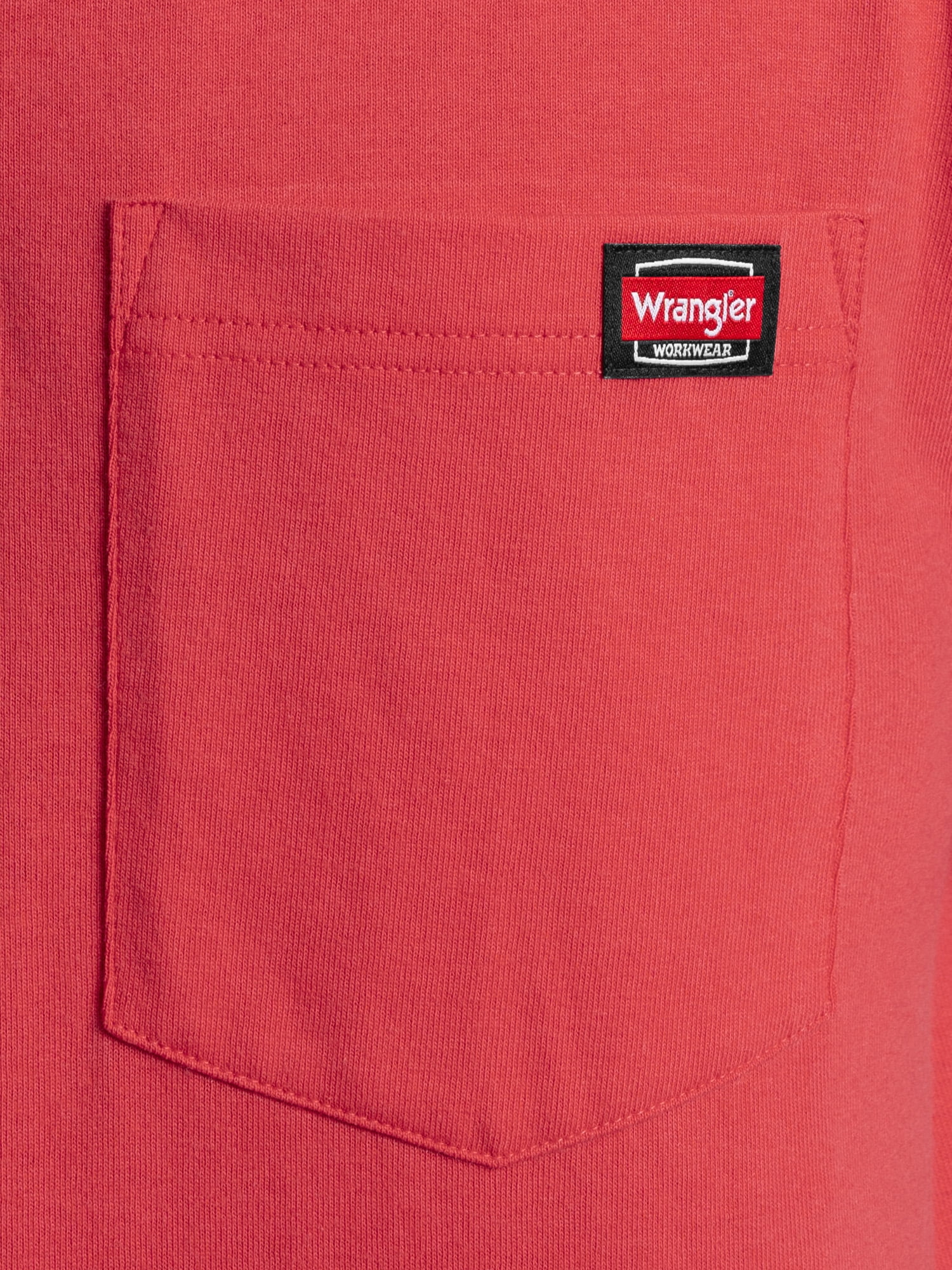 Wrangler Short Sleeve Henley Pocket Work Shirt