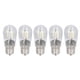 thumbnail image 3 of 10 bombillas LED E12 de cristal para lámpara de techo pequeña, 500 lm, para dormitorio y oficina., 3 of 14