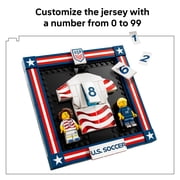 LEGO Editions 2026 U.S. Soccer National Team Jersey - Building Set for Boys & Girls, Ages 10+ Birthday Gift - Bedroom or Shelf Decor for Sports Fans - 43033