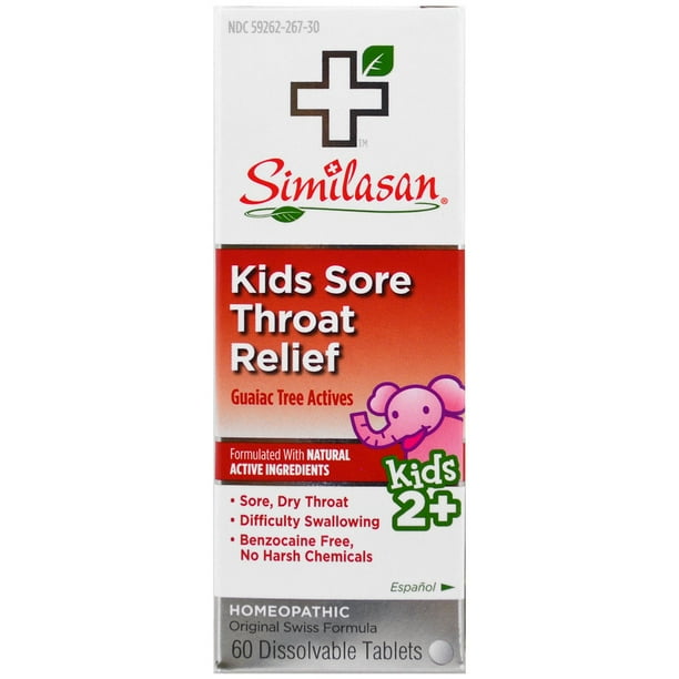 SIMILASAN, KIDS SORE THROAT RELIEF 60 TAB