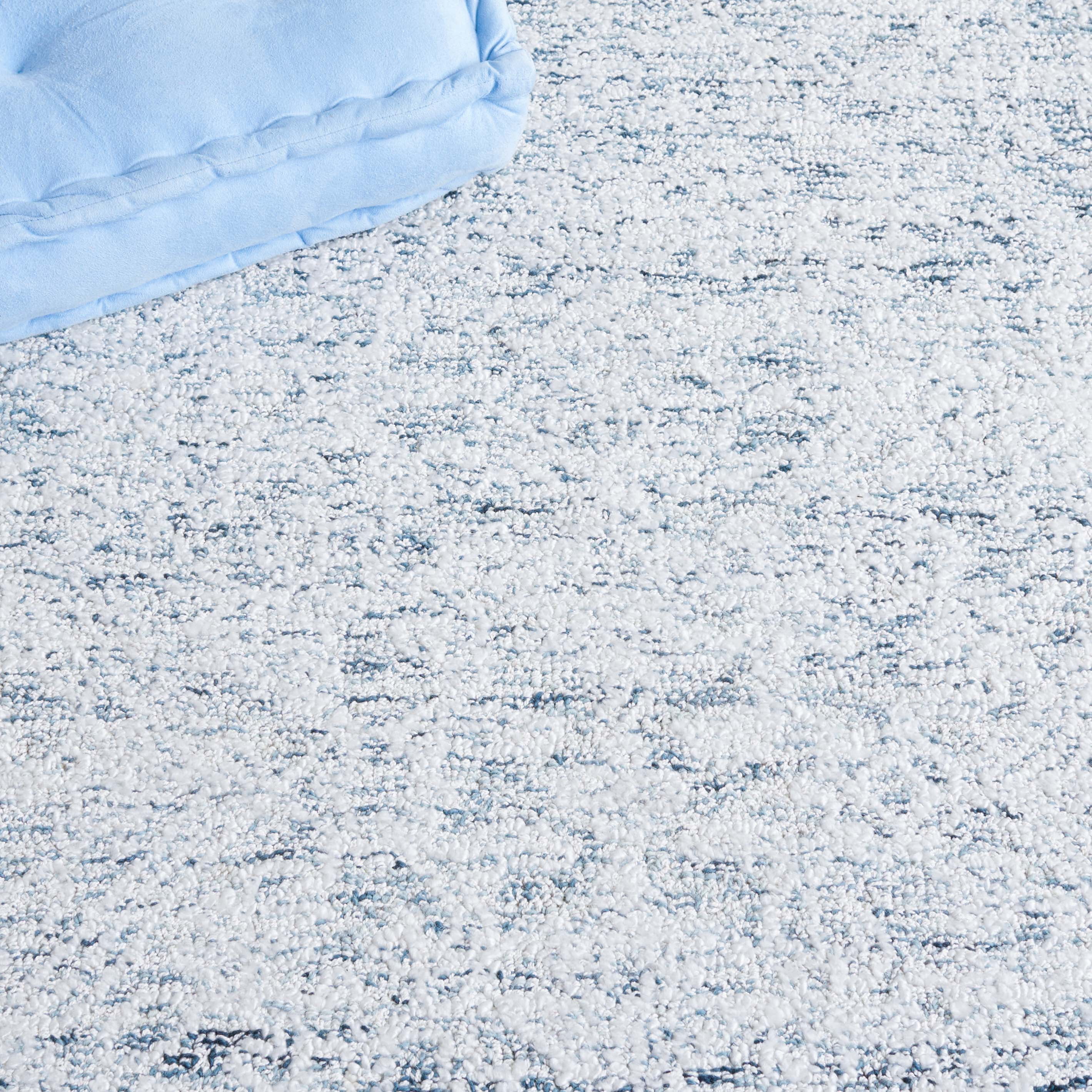 SAFAVIEH Ebony Aditi Floral Area Rug, Light Blue/Ivory, 4' x 6'