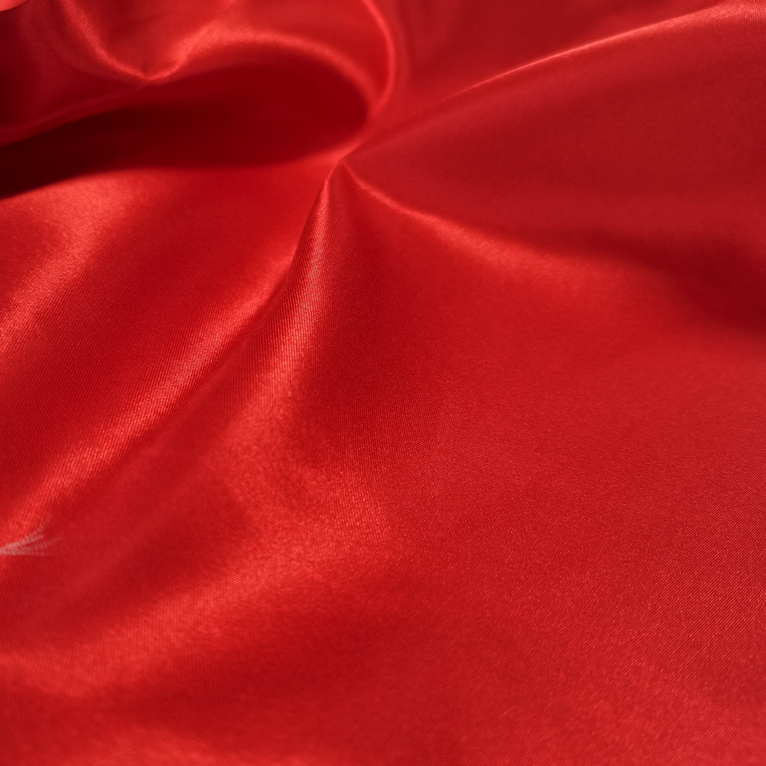 Rose Flavor Satin Fabric For Wedding Dress Decoration DIY Crafts 60”(Red 2yards)