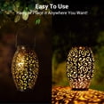 thumbnail image 4 of Solar Garden Lights, 2 Pieces OxyLED Solar Lights for Garden IP44 Waterproof Solar Lamp LED Decorative Lighting, Warm Colors, 4 of 5
