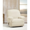 thumbnail image 2 of SureFit Stretch Morgan 1 Piece Recliner Slipcover in Ivory, 2 of 7