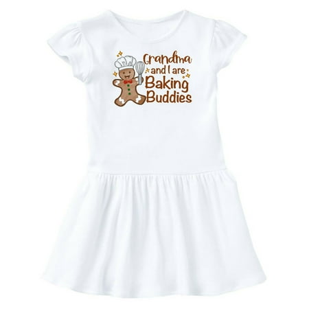 

Inktastic Grandma And I Are Baking Buddies Gift Toddler Girl Dress