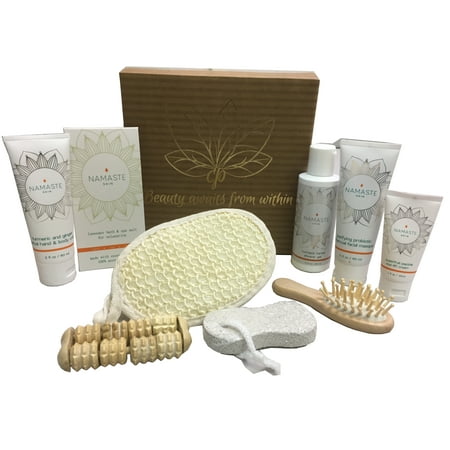 sets gift skin namaste gf spa bath piece holiday care natural box body walmart