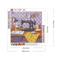 thumbnail image 2 of Pintura de diamante 5D Wdftyju DIY Kit de máquina de coser con taladro redondo completo 30x30cm, 2 of 9