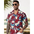 thumbnail image 3 of Camisas Hawaiana Casual Corta Manga Para Hombre Arjen Kroos®, 3 of 8