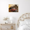 thumbnail image 3 of Rustic Farmhouse Canvas Wall Art Old Car and Cattle with Barn Framed Canvas Art Farm Cow and Sunflowers Canvas Wall Art Decor for Living Room Brown Bedroom Bathroom Decor, 16 x 12 inch, 3 of 6