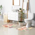 thumbnail image 6 of Yayeee Bath Rugs for Bathroom Floor Set of 2 Non Slip Fluffy Soft Absorbent Mat, Beach Toys Pattern, 6 of 7
