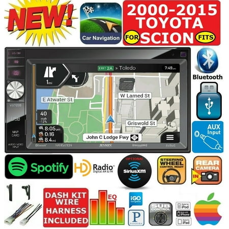 Fits For 2000 15 Toyota Scion Gps Nav Bluetooth Usb Car Stereo