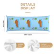 thumbnail image 2 of Body Pillow Cover - Soft Body Pillow Pillowcase, Cute Capybaras Bird Breathable Long Body Pillow Case Cover with Invisible Zipper 20x60in, 2 of 5