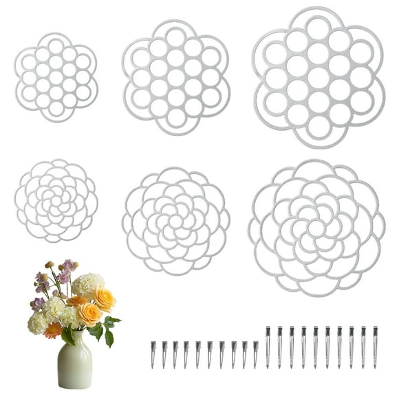 Set de 6 soportes metálicos para arreglos florales OYEFLY