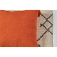 thumbnail image 6 of Anna Rust Solid Woven Square Accent Throw Pillow, 18" x 18", 6 of 7