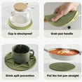 thumbnail image 5 of HengDidi Thickened Silicone Round Double Sided Placemat for Table Heat Insulation Drains Mat Food Grade Kitchen Tableware Protector Easy Clean Countertop, 5 of 5