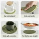 thumbnail image 5 of Food Grade Round Silica Gel Placemat Thick Against Scalding Pot Mat Multi-function Cup Mat Heat Insulation Bowl Mat Table Mat Tableware Drains Mat, 5 of 5