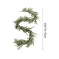 thumbnail image 3 of Hvmvliv 6ft Realistic Christmas Garland Artificial Christmas Garlands Christmas Pines Needle Rattan Winter Mantel Tabletop Porch Decoration Holiday Green, 3 of 9