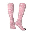 thumbnail image 4 of Balery Pink Flamingos And Flowers Fun Novelty Socks Men'S Women'S Crew Socks Funny Crazy Novelty Socks Quirky And Cool Socks, 4 of 9