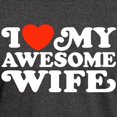 thumbnail image 3 of CafePress - I Love My Awesome Wife Dark T Shirt - Men's Classic Graphic Cotton T-Shirt, 3 of 4