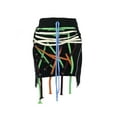thumbnail image 3 of Douhoow Women Short Skirt High Waist Irregular Bandage Decoration Mini Skirt Summer Lace-up Skirt, 3 of 6