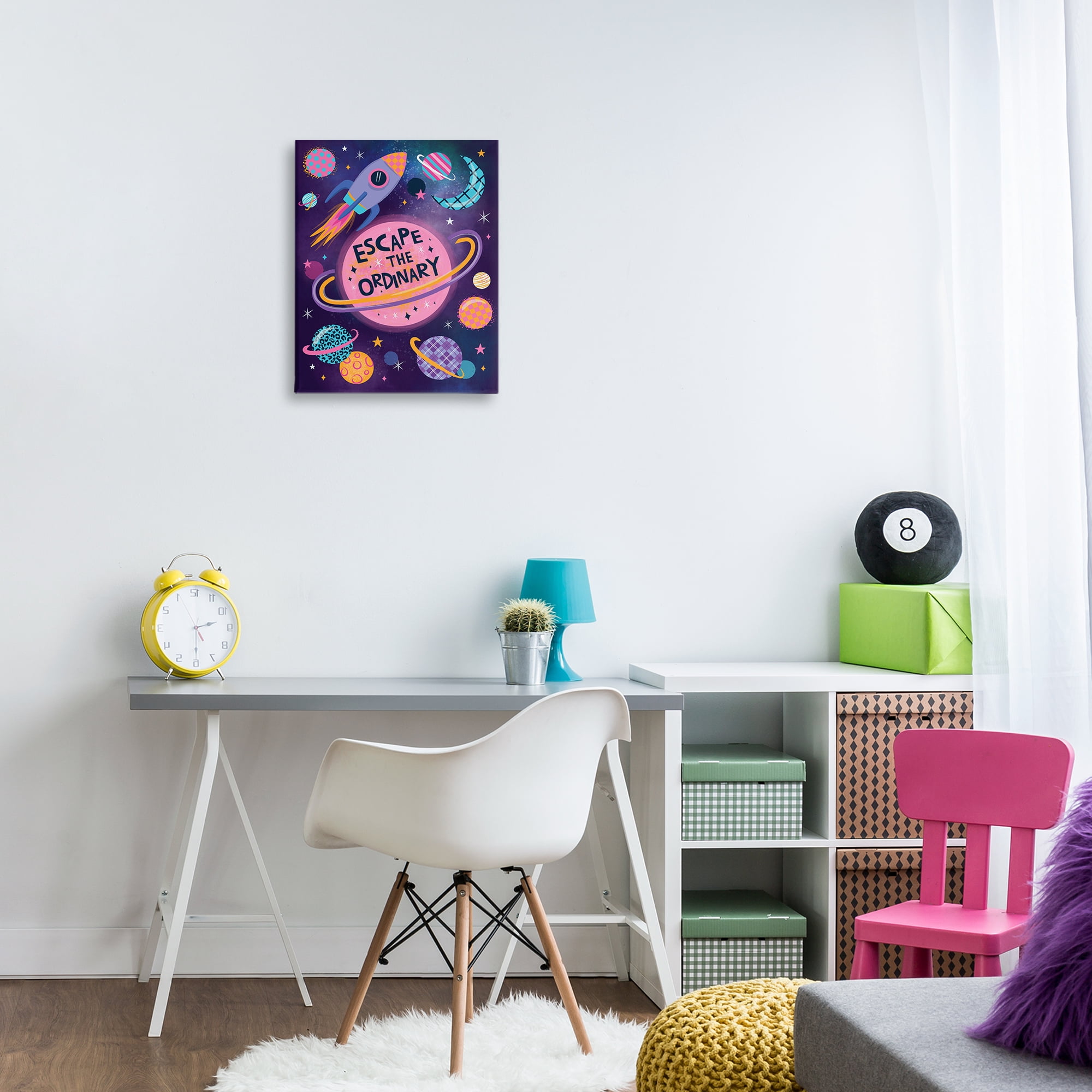 Stupell Industries Escape Ordinary Outer Space Astrology & Stars Painting Wrapped Canvas Art Print Wall Art, 16 x 20