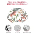 thumbnail image 5 of Kdxio Lilies Flowers Print Shower Cap for Women,Elastic and Reusable,Double Waterproof Layers Bathing Hat, 5 of 9