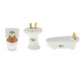 thumbnail image 1 of Casa de muñecas de cerámica, lavabo, bañera 1:24, juego de baño para casa de muñecas, modelo de juego, juguete para niños, casa de muñecas, muebles en hoja impresa, 1 of 8