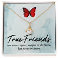 thumbnail image 2 of True Friends Alluring Ribbon Necklace Message Card, 2 of 20